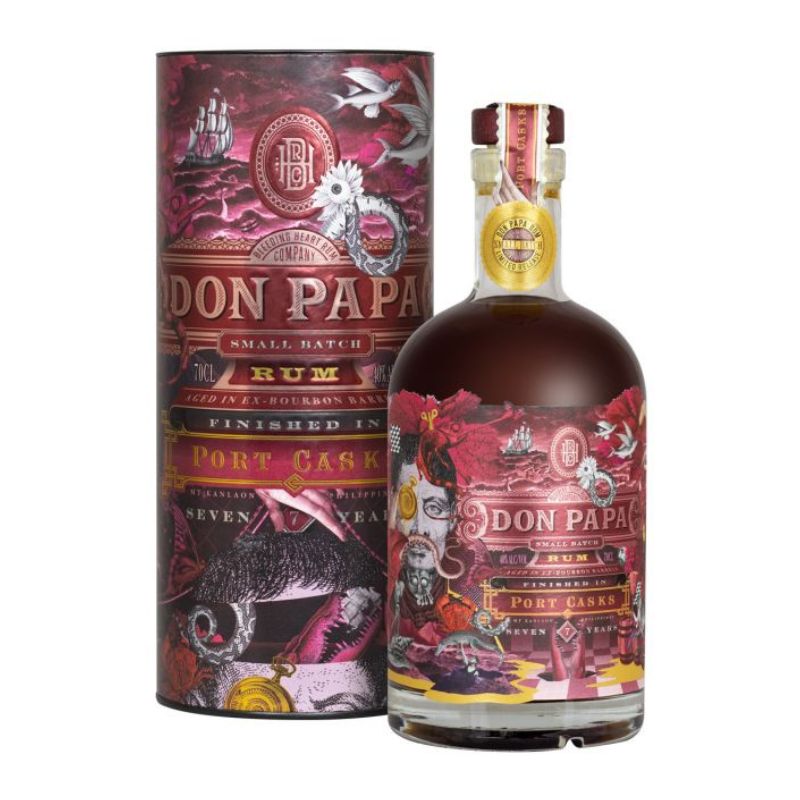Don Papa Port Cask Finish - 0,7l - 40% - Filipíny od 20% do 43% Tuba Tmavý rum 0,7 l