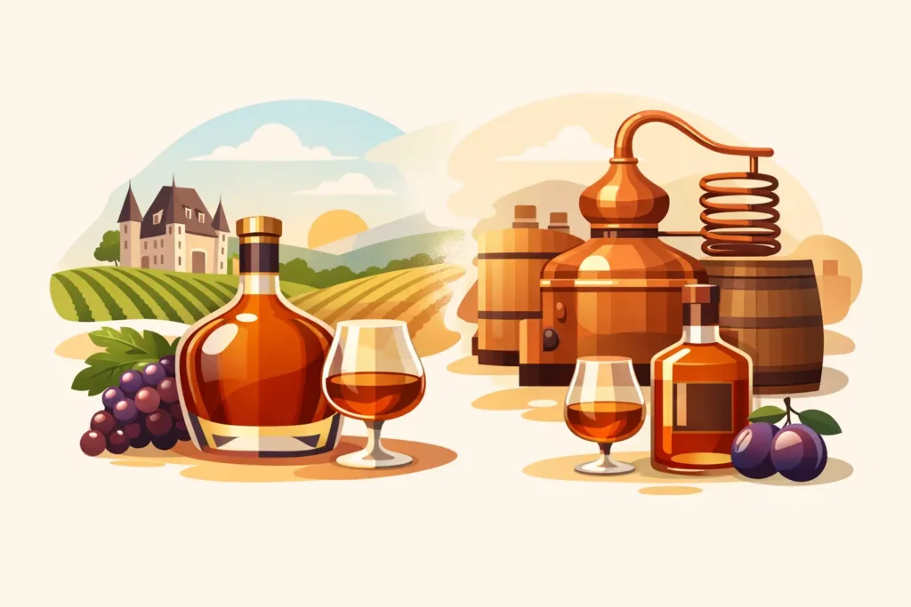 Rozdiel koňak a brandy: pôvod, výroba, chuť